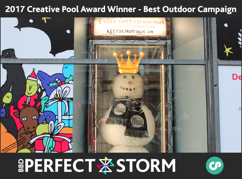 Perfect Storm win ‘Best Outdoor’ at the 2017 Creative Pool Awards